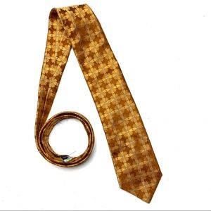Ted Baker Gold Printed Tie